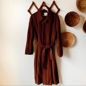 Beautiful Vintage Dark Rust  Winter Coat